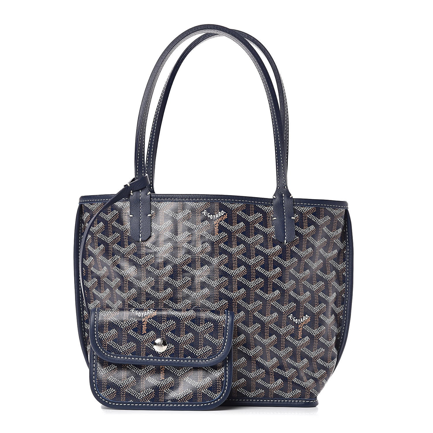 Goyard Goyardine Reversible Mini Anjou Navy 1 of 11