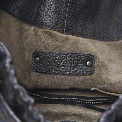 Bottega Veneta Washed Cervo Deerskin Intrecciato Bering Hobo Ebano 6 of 11