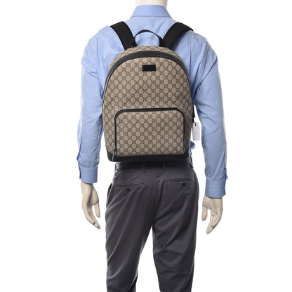 Gucci GG Supreme Monogram Medium Backpack Black 2 of 10