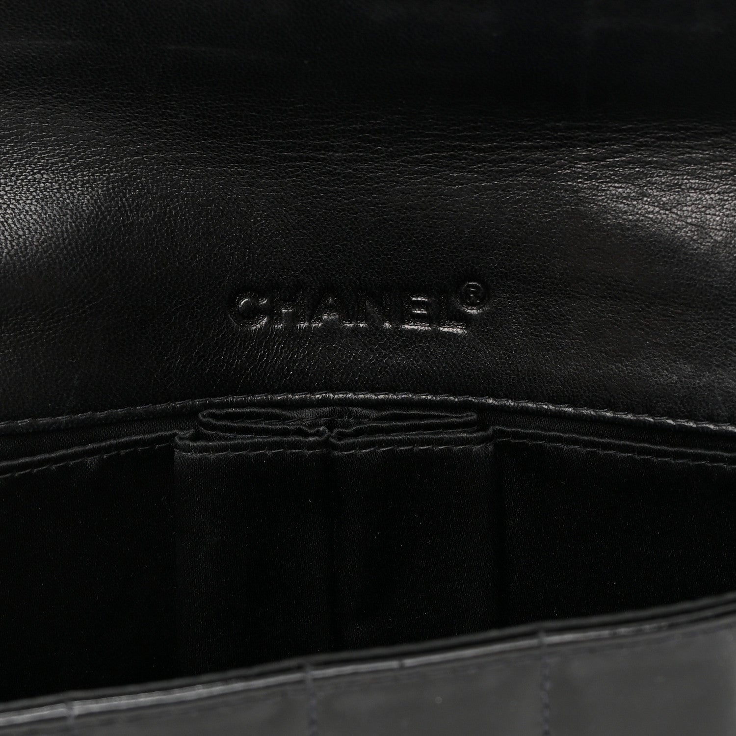 Chanel Patent Quilted East West Chocolate Bar Flap Black 5 of 14
