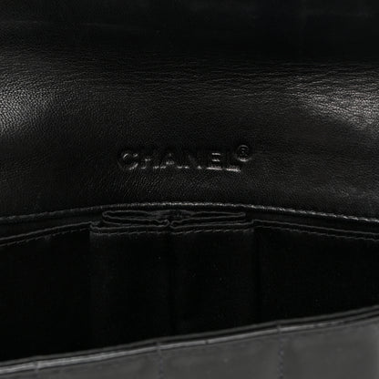 Chanel Patent Quilted East West Chocolate Bar Flap Black 5 of 14