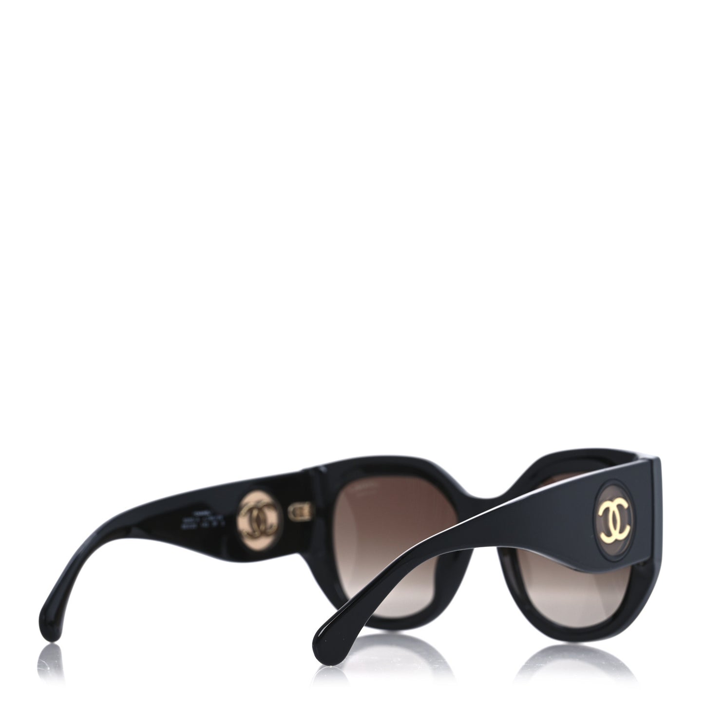 Acetate Butterfly CC Sunglasses 5550-A Black