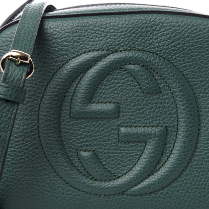 Gucci Pebbled Calfskin Small Soho Disco Bag Emerald Green 8 of 8