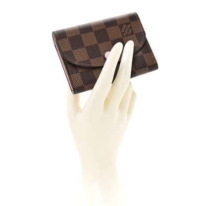 Louis Vuitton Damier Ebene Rosalie Coin Purse Rose Ballerine 2 of 7