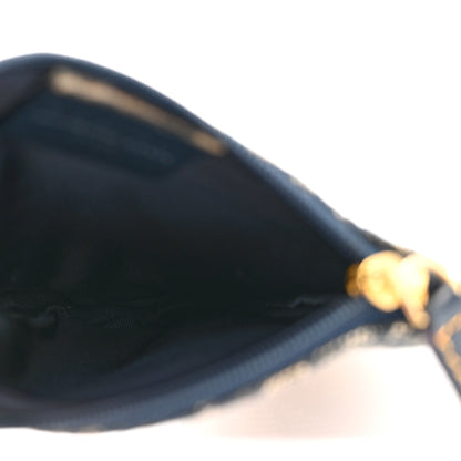 Christian Dior Monogram Saddle Coin Purse Navy 5 of 9