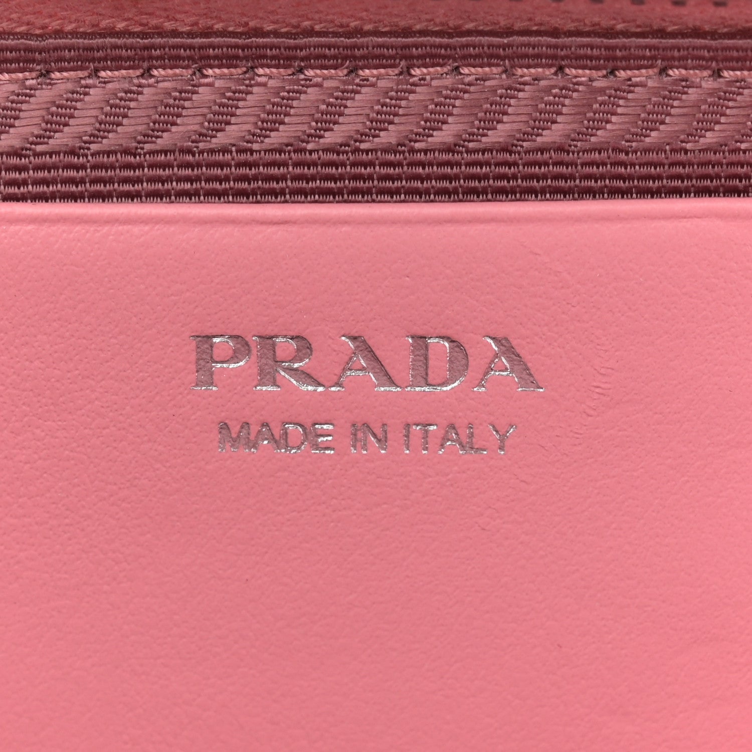Prada Saffiano Mini Triangle Crossbody Pouch Petalo 6 of 12