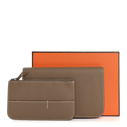 Hermes Togo Dogon Duo Wallet Etoupe 10 of 10