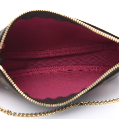 Louis Vuitton Monogram 2020 Christmas Animation Roller Coaster Mini Pochette Accessories Pivoine 4 of 8