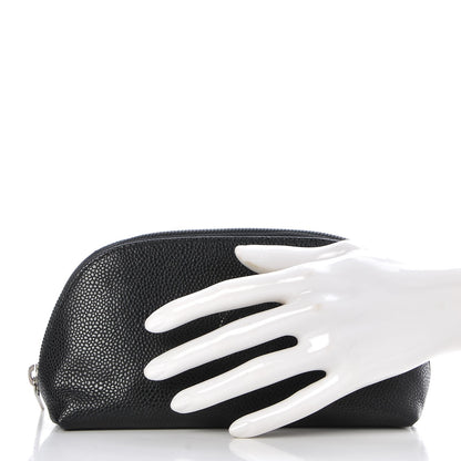 Chanel Caviar Timeless CC Cosmetic Pouch Black 2 of 8