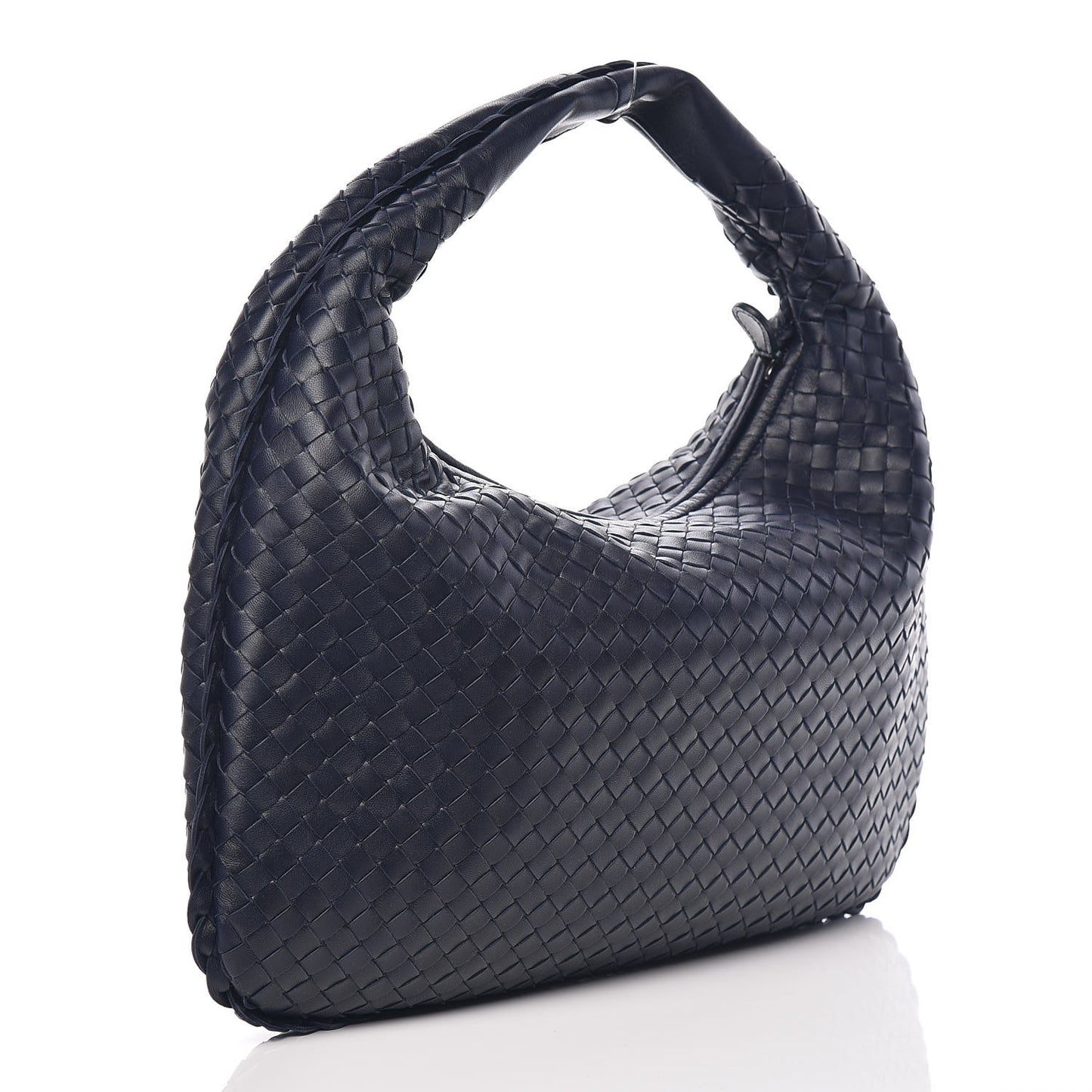 Nappa Intrecciato Medium Veneta Hobo Tourmaline