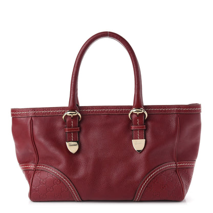 Gucci Guccissima Trim Signoria Tote Red 1 of 8