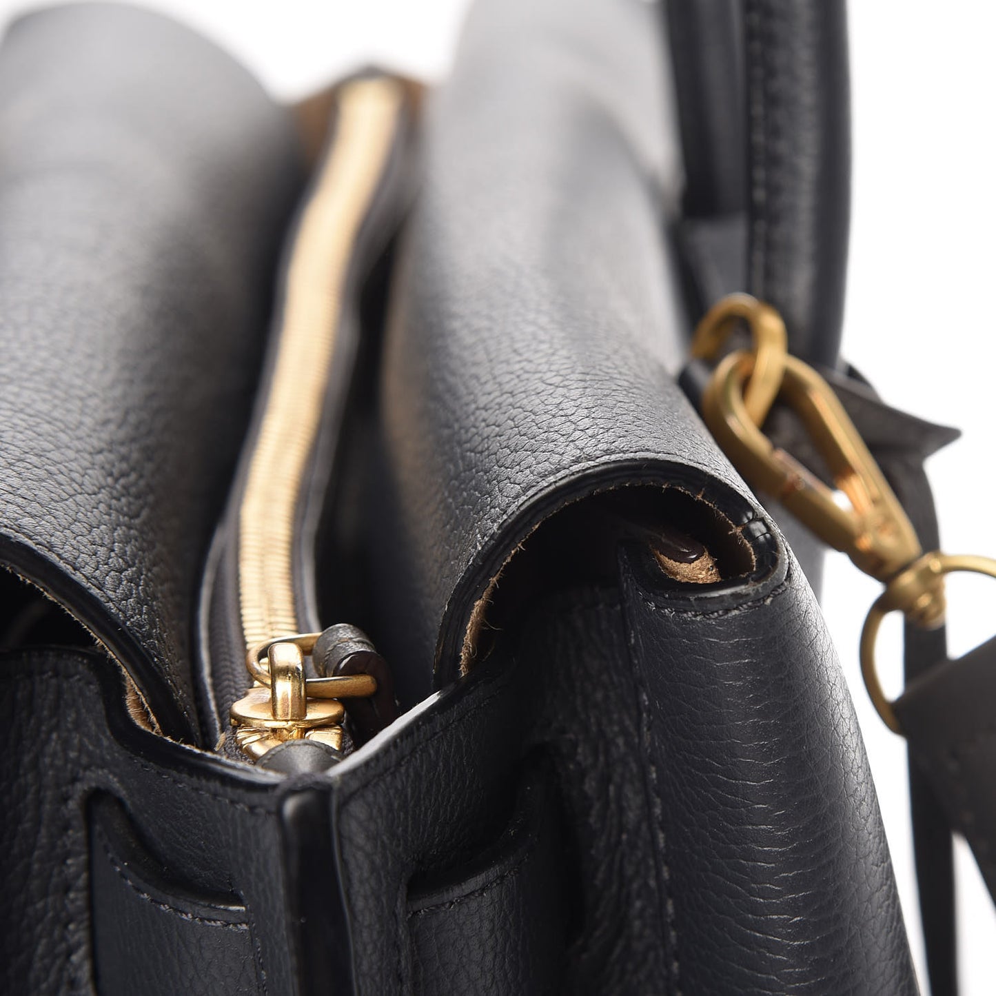 Grained Calfskin Medium Milla Tote Phantom Grey