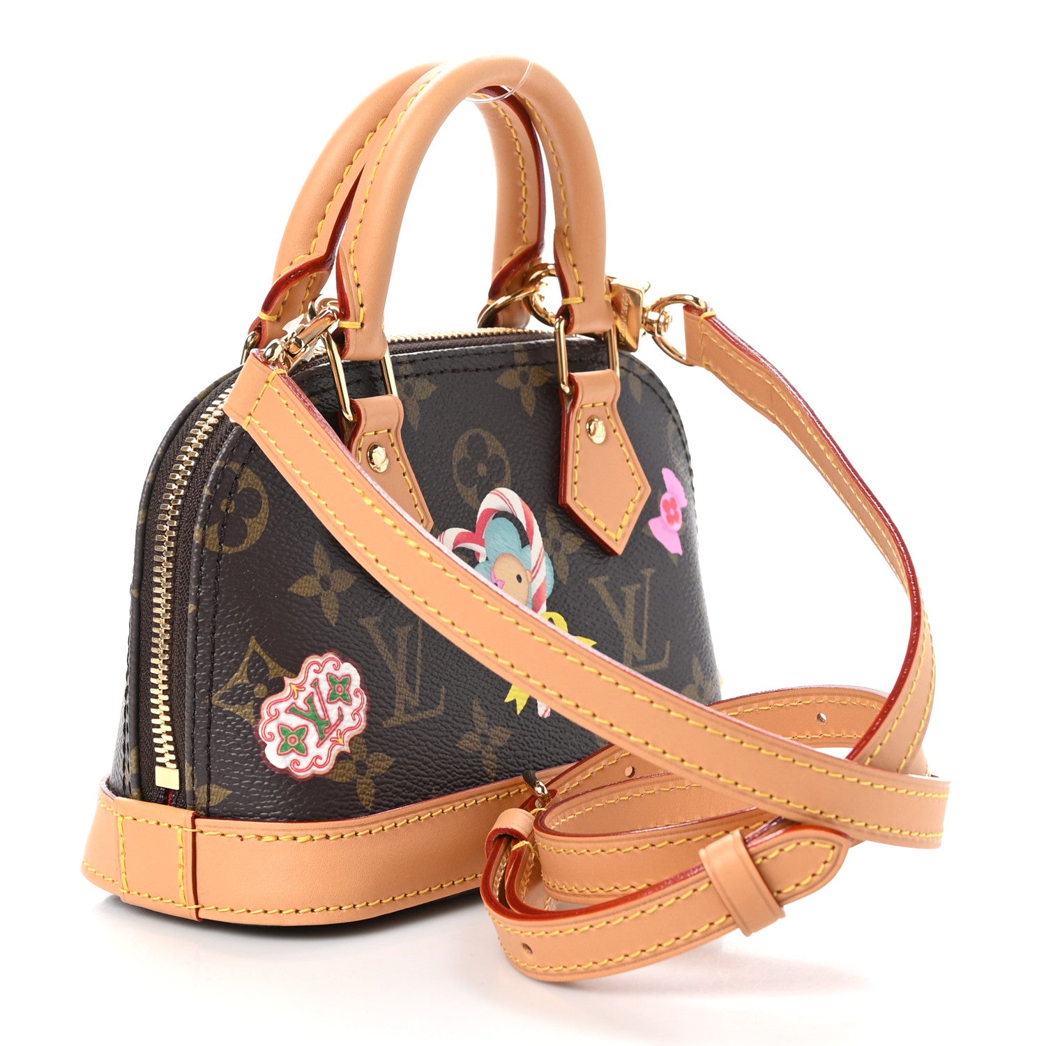 Louis Vuitton Monogram 2024 Christmas Animation Candy Factory Nano Alma Candy Red 3 of 9
