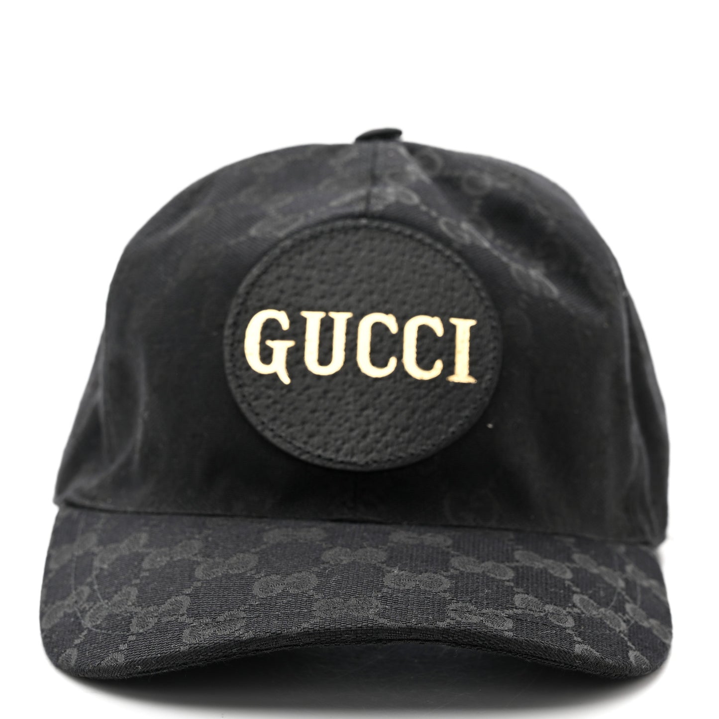 Monogram Textured Dollar Calfskin Zeno Baseball Hat M Black