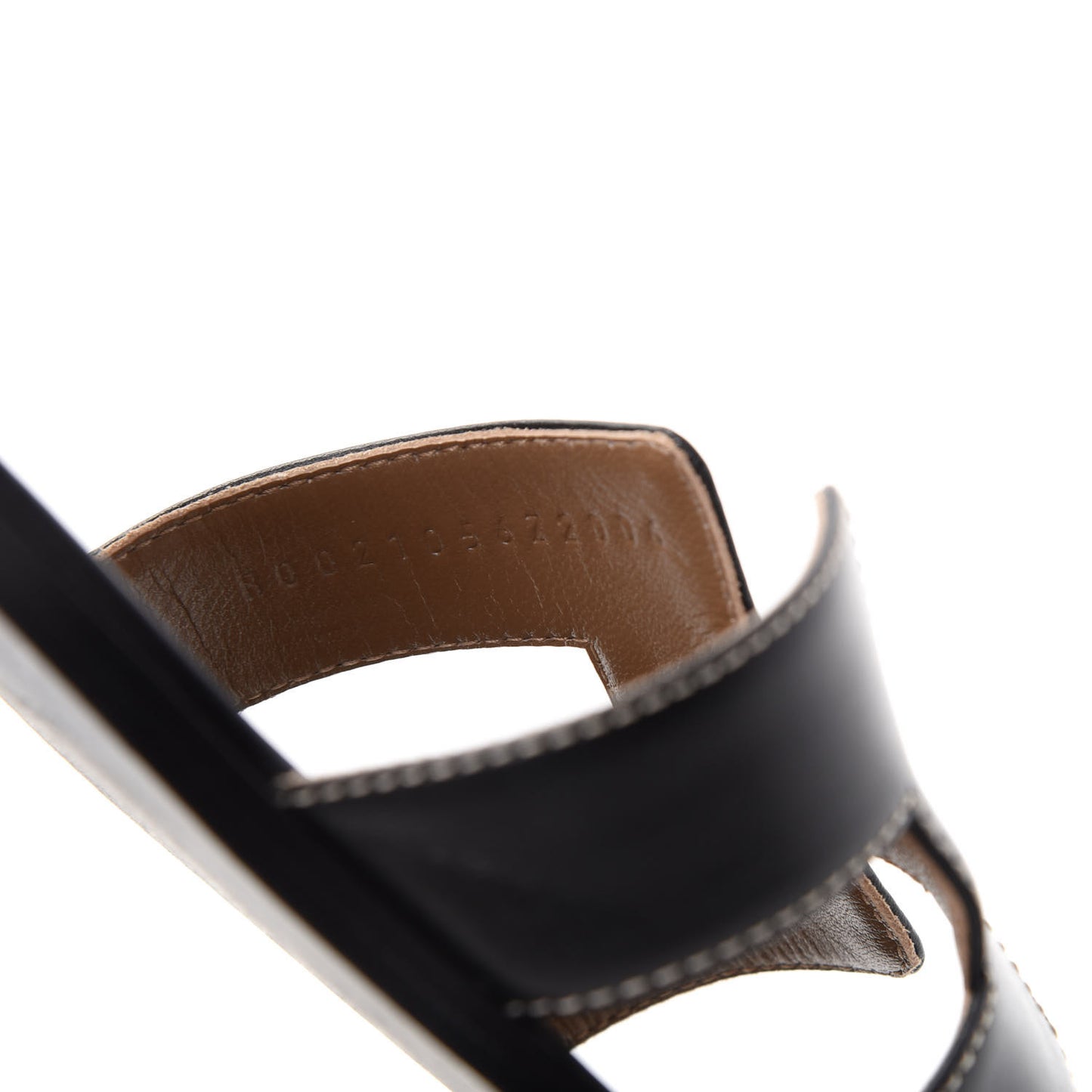 Box Calfskin Oran Sandals 40.5 Black