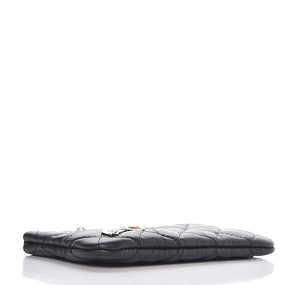 Chanel Aged Calfskin Charm Quilted Small Reissue Cosmetic Case Black 4 of 8