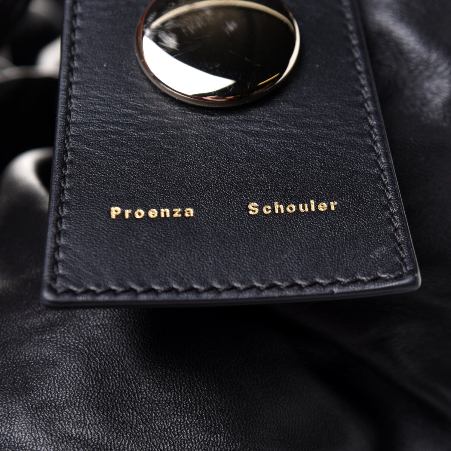 Proenza Schouler Lambskin Large Puffy Tobo Tote Black 8 of 13