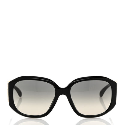 Chanel Acetate Pearl CC Square Sunglasses 71501-A Black 2 of 8