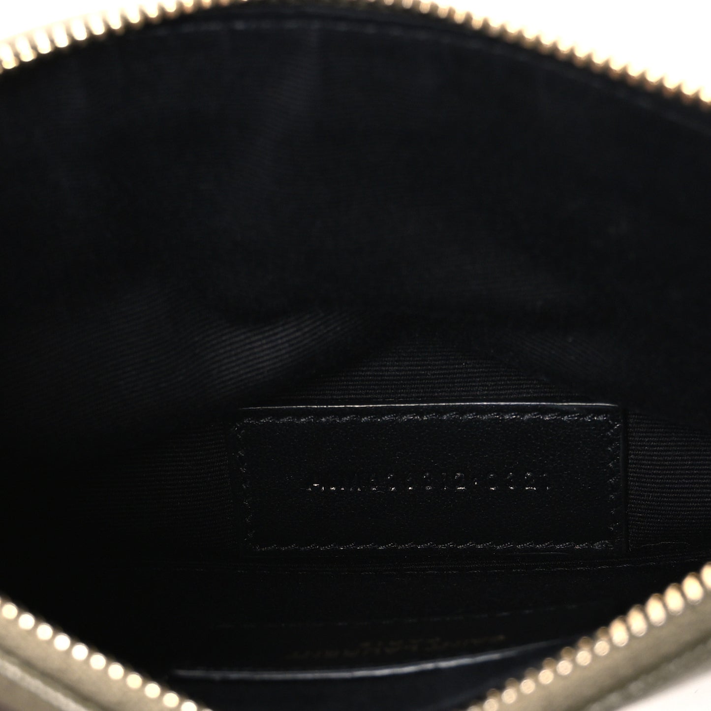 Grain De Poudre Chevron Monogram Bill Pouch Vert Kaki