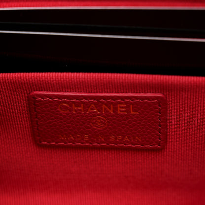 Chanel Caviar Quilted Small Zipped Pouch Pink 6 of 9