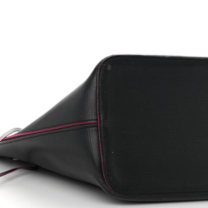 Louis Vuitton Epi Neverfull MM Black Hot Pink 10 of 16
