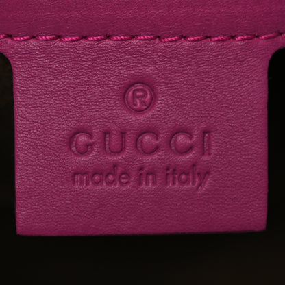 Gucci GG Supreme Monogram Moon Calfskin Small Boston Beige Ebony Hibiscus Red New Rosette 6 of 11