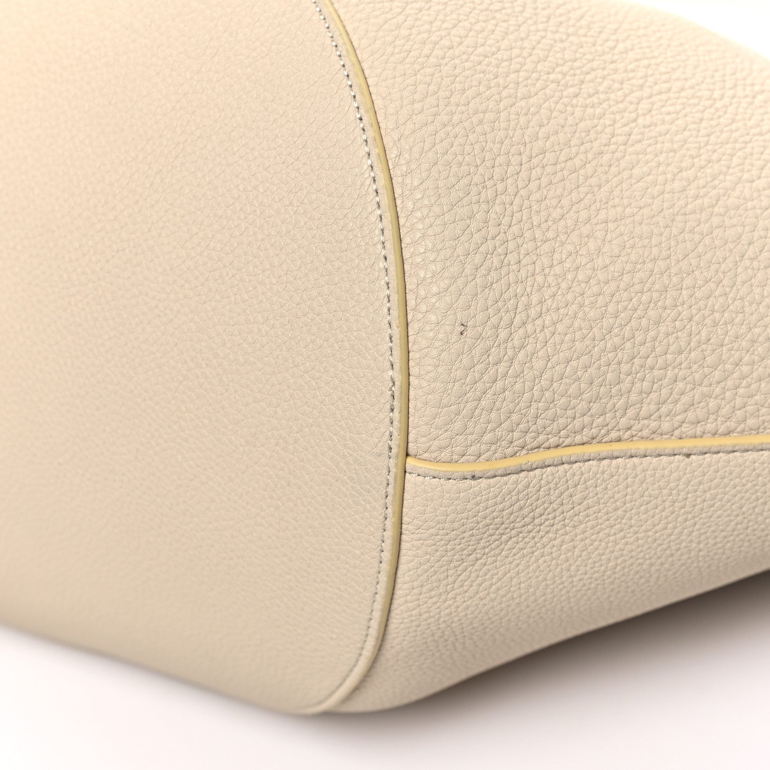Khaite Pebbled Sport Calfskin Medium Lotus Tote Ivory 10 of 10