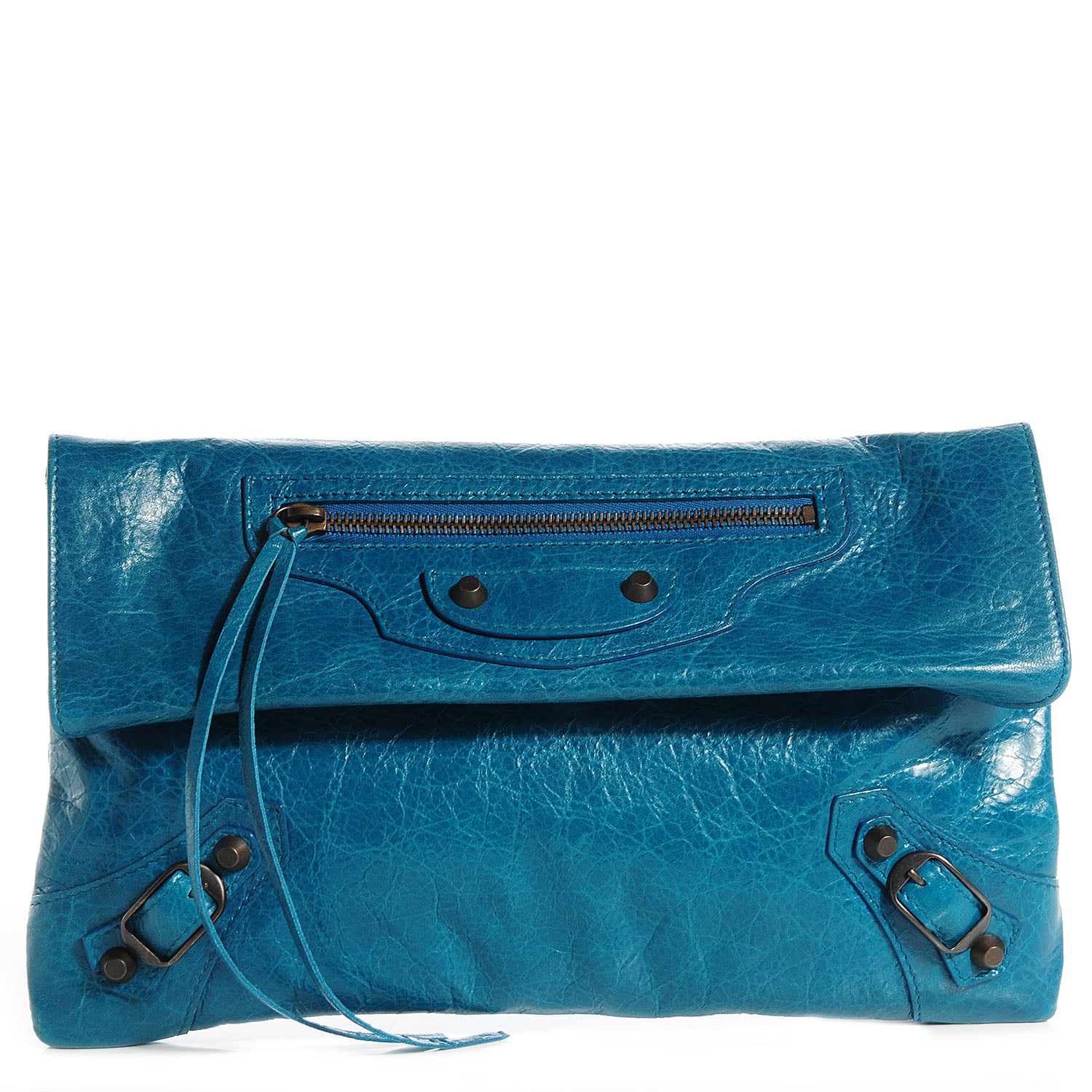 Balenciaga Agneau Envelope Clutch Lagon 1 of 10