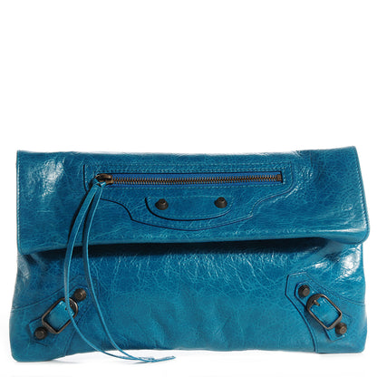 Balenciaga Agneau Envelope Clutch Lagon 1 of 10