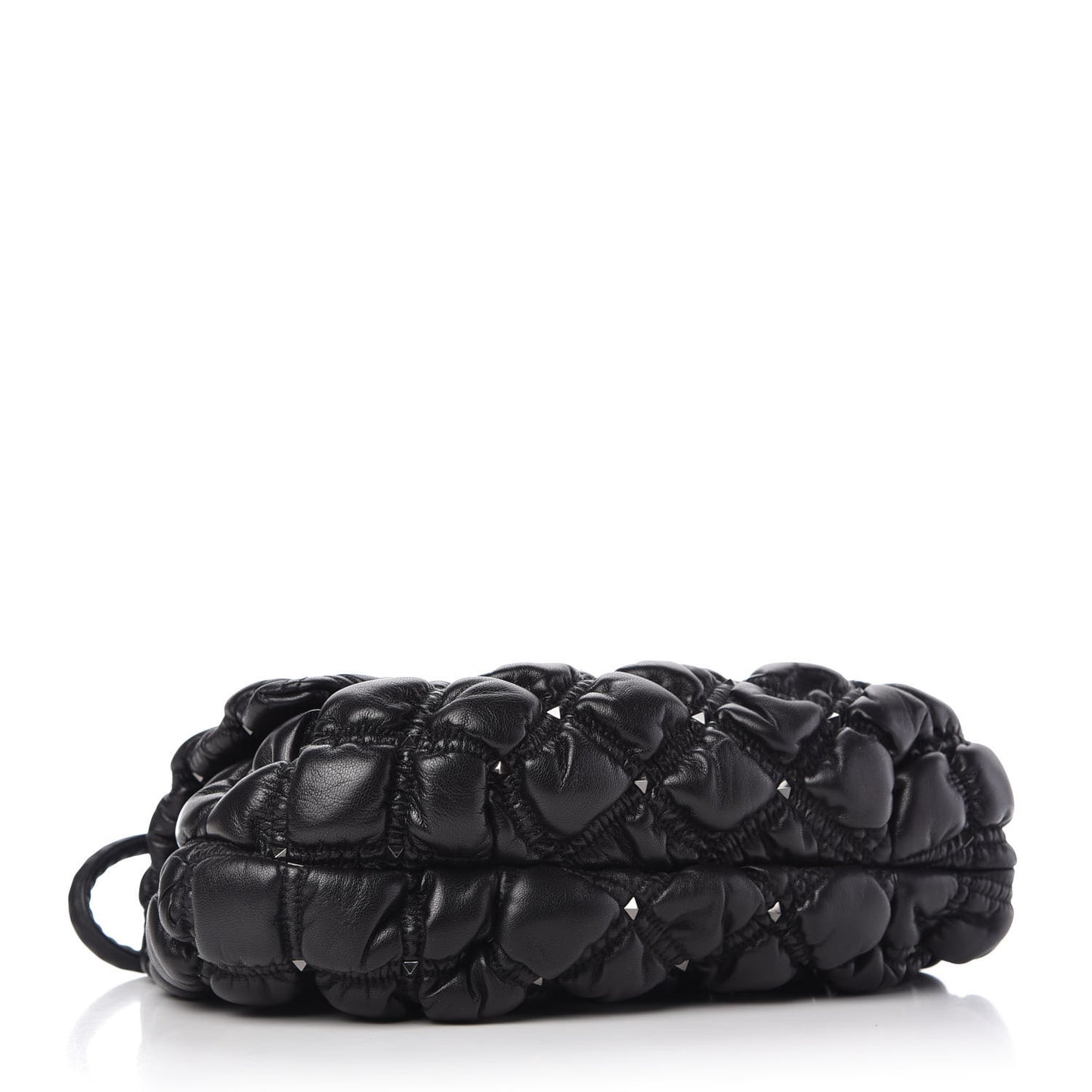 Nappa Medium Spikeme Shoulder Bag Black