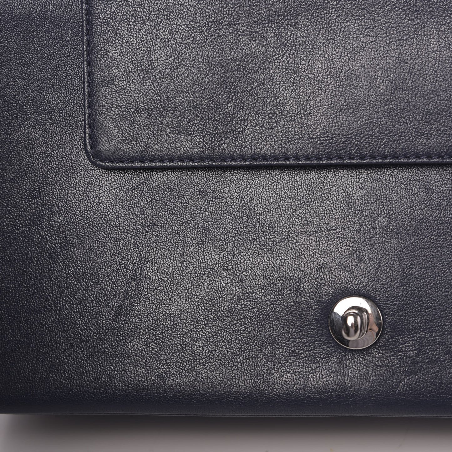 Sheepskin Quilted Medium Vintage Mademoiselle Flap Dark Navy