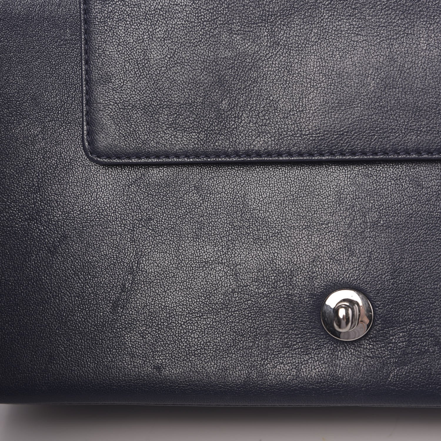 Chanel Sheepskin Quilted Medium Vintage Mademoiselle Flap Dark Navy 15 of 18