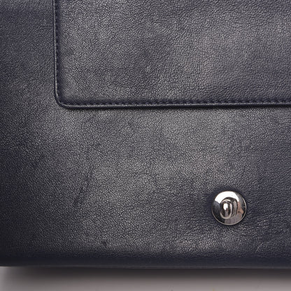 Chanel Sheepskin Quilted Medium Vintage Mademoiselle Flap Dark Navy 15 of 18