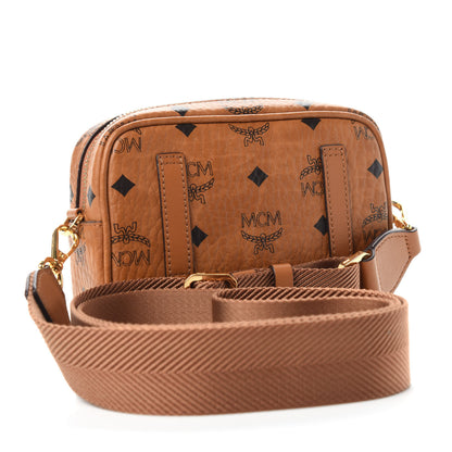 MCM Visetos Klassik Crossbody Bag Cognac 3 of 9