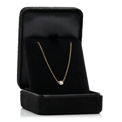 Tiffany 18K Yellow Gold Diamond .12ct Elsa Peretti Diamonds by the Yard Pendant Necklace 5 of 5