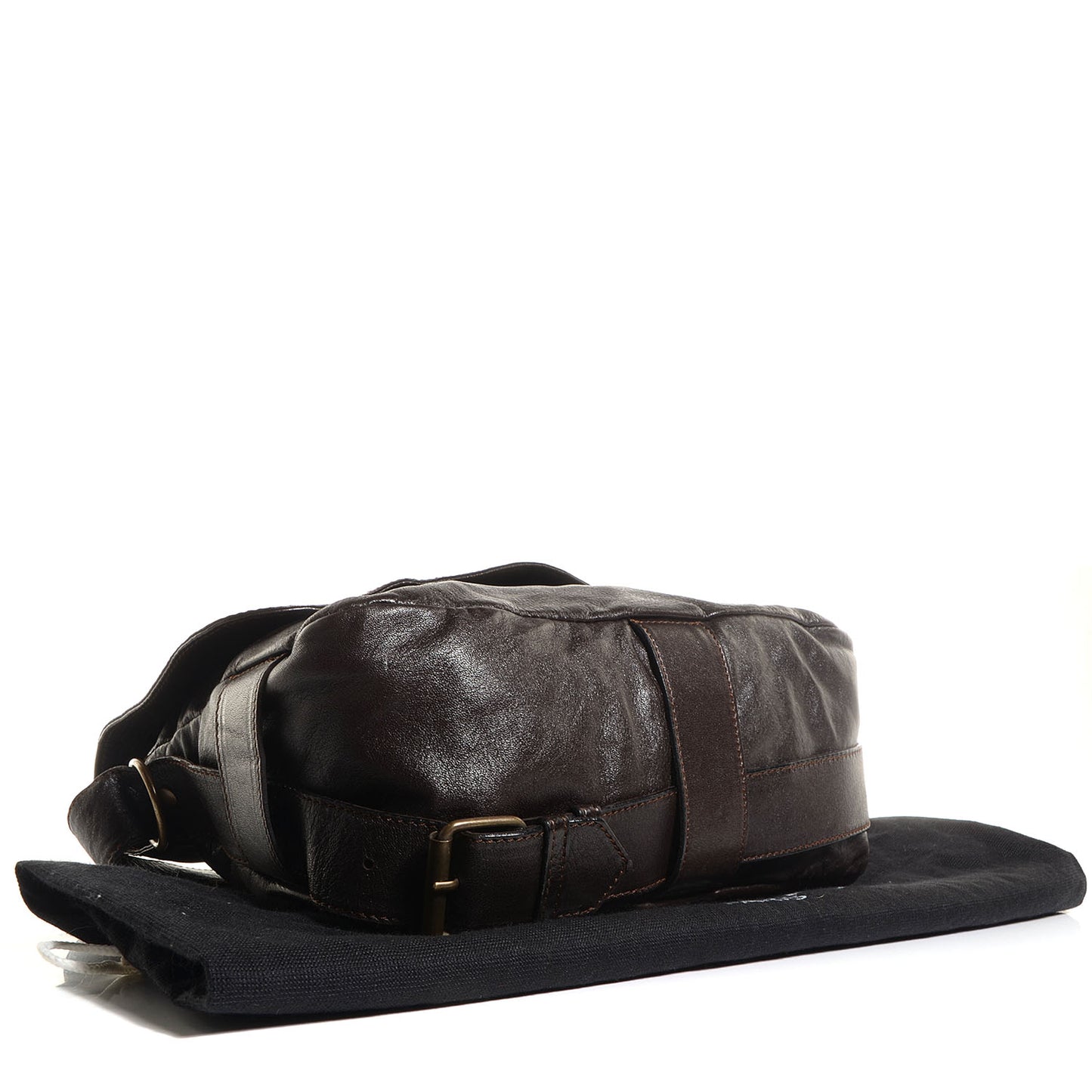 Chevre Flap Shoulder Bag Chocolate