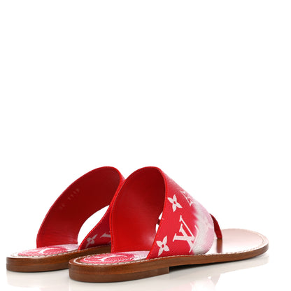 Louis Vuitton Monogram Escale Palma Sandals 38.5 Rouge 5 of 14
