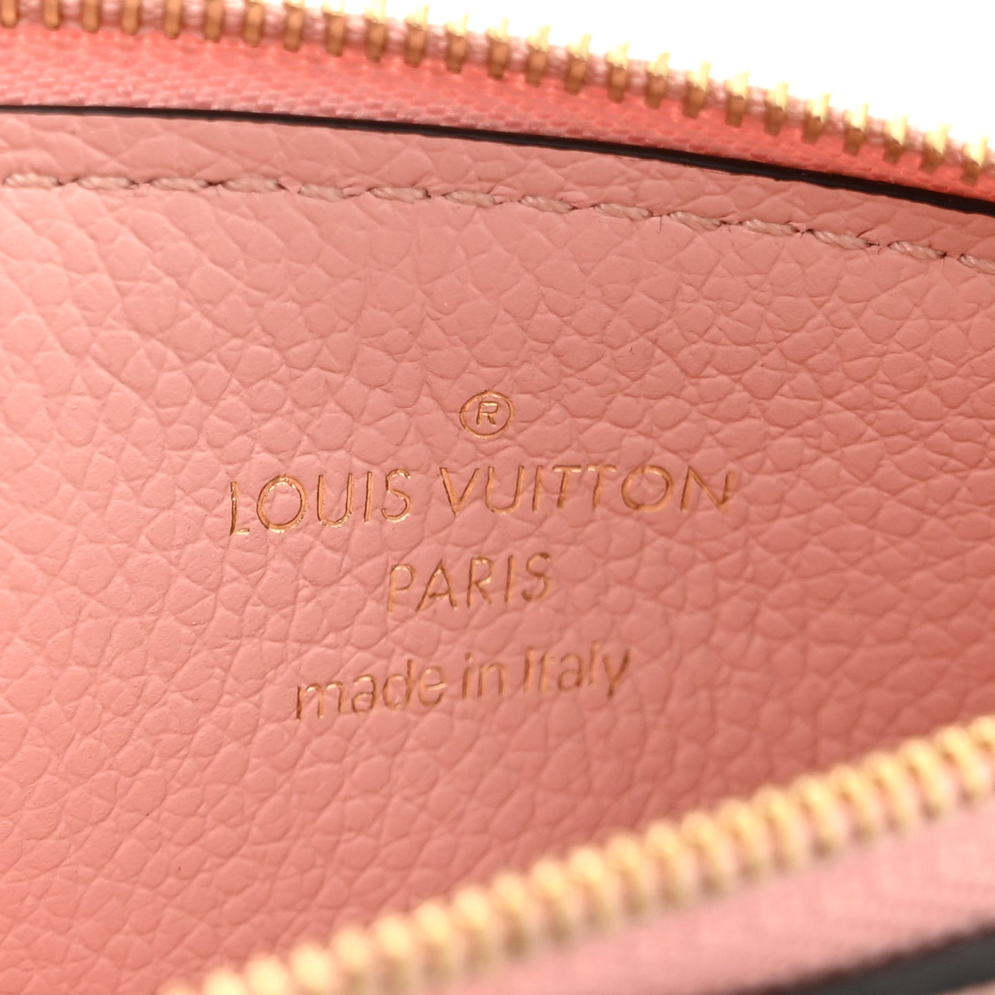 Empreinte Zipper Card Holder Rose Poudre