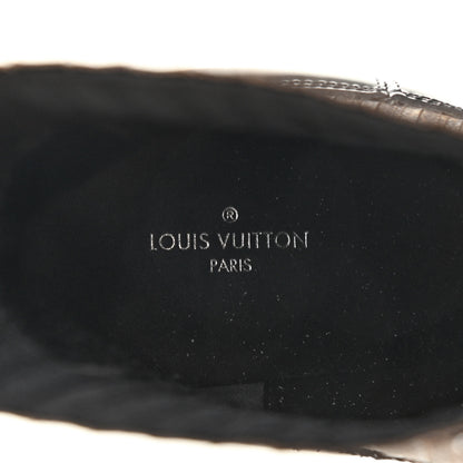 Louis Vuitton Patent Nano Monogram Ankle Star Trail Boots 38 Black 6 of 7