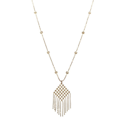 Tiffany 18K Yellow Gold Fringe Drop Pendant Necklace 1 of 5