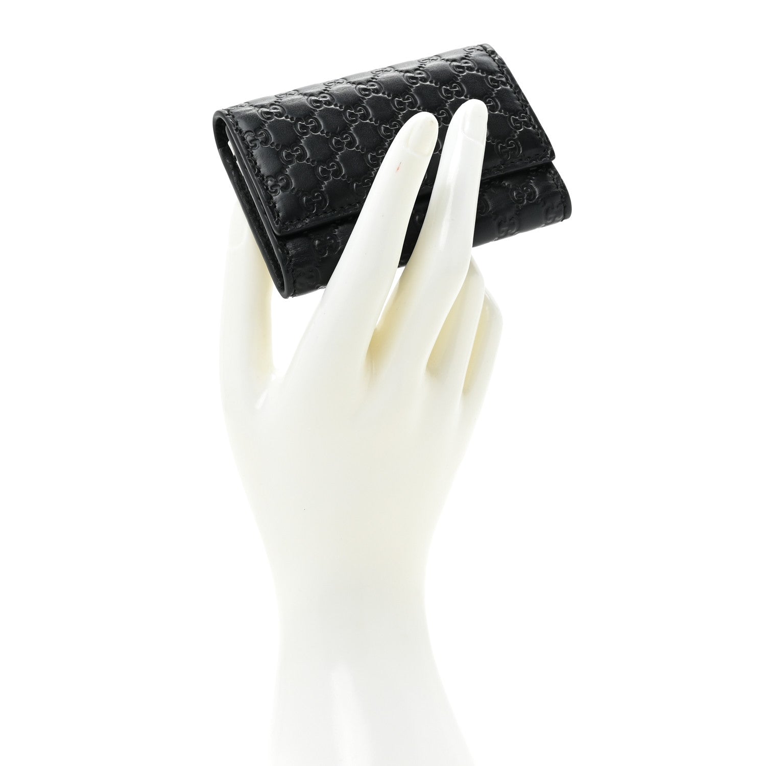 Gucci Microguccissima 6 Key Holder Case Black 2 of 10