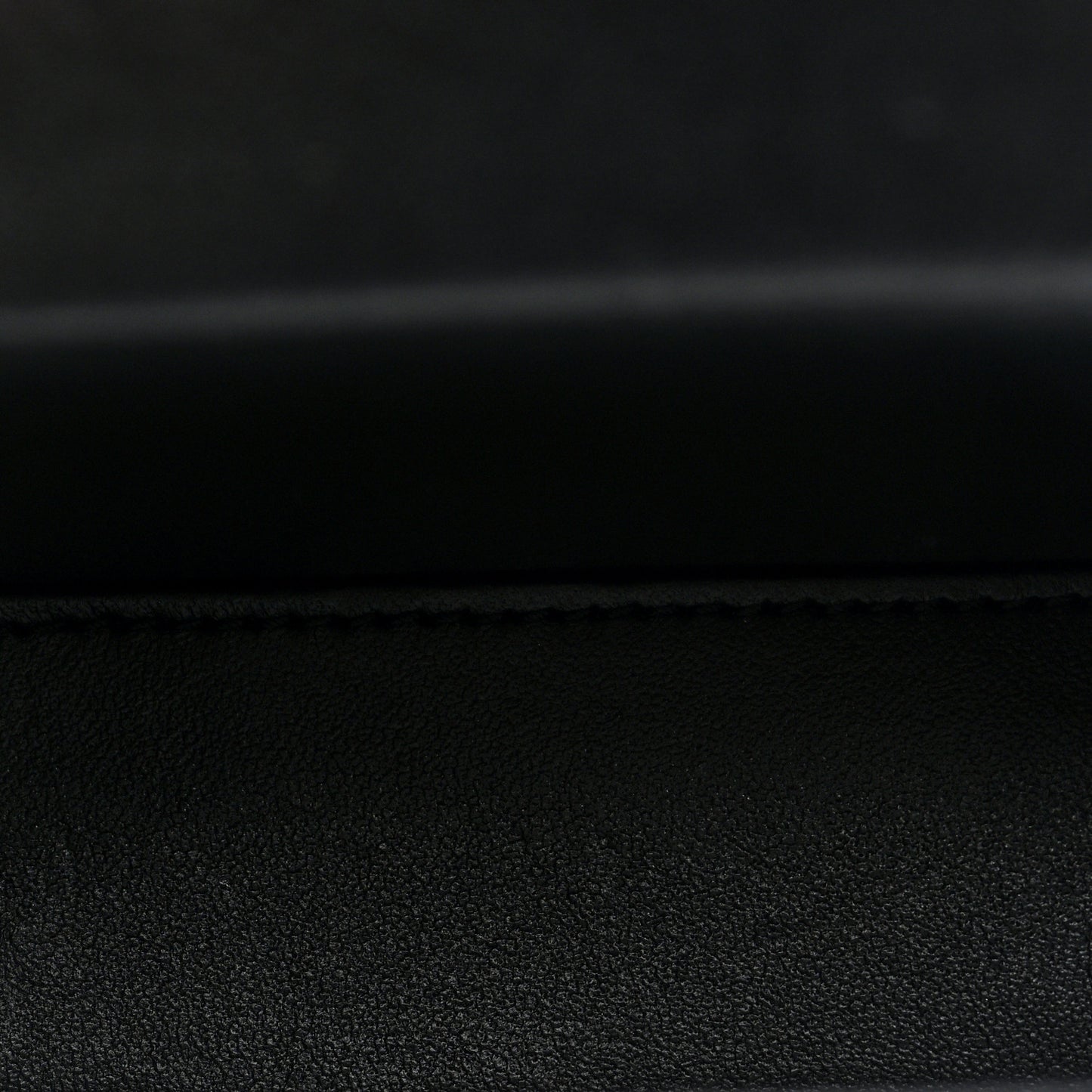 Shiny Calfskin Triomphe Mini Chain Box Bag Black