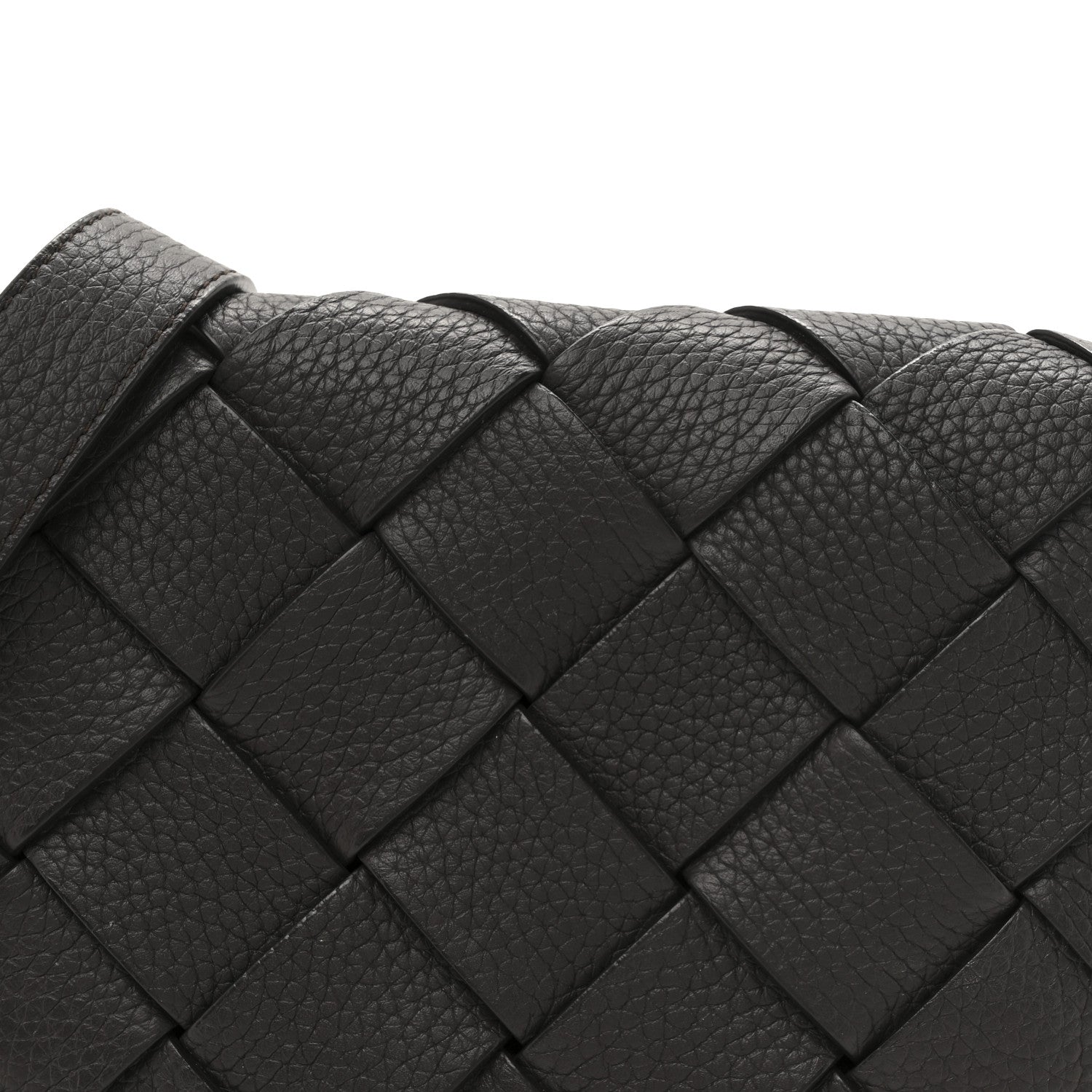 Bottega Veneta Grained Calfskin Intreccio Small Diago Crossbody Bag Fudge Limonite 7 of 9