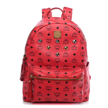MCM Visetos Medium Sprinkle Stud Stark Backpack Corail 1 of 13