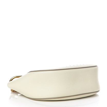 Chloe Calfskin Perforated Mini Drew Shoulder Bag White 4 of 12