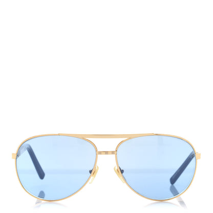 Louis Vuitton Aviator Sunglasses Z0789U Gold 2 of 11