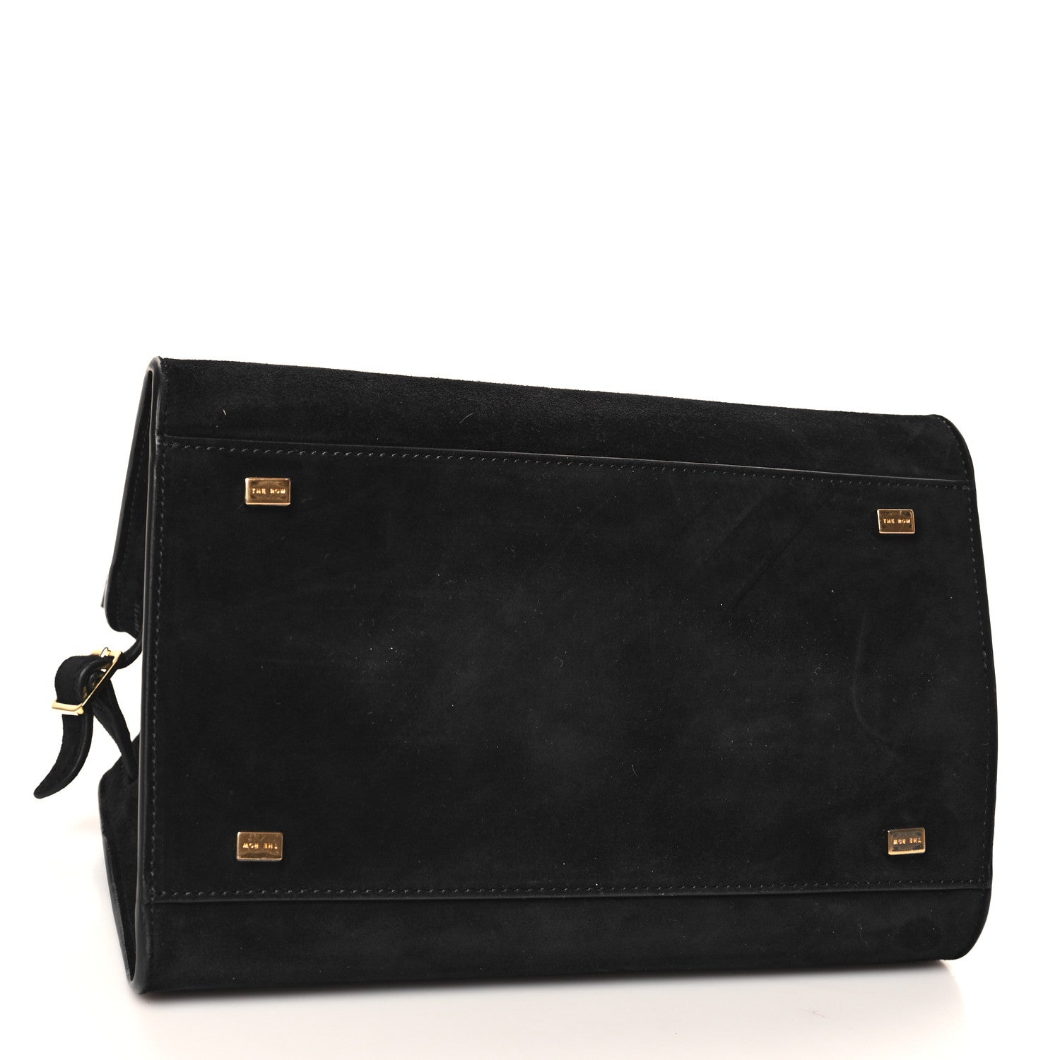 The Row Suede Soft Margaux 10 Bag Black 4 of 11