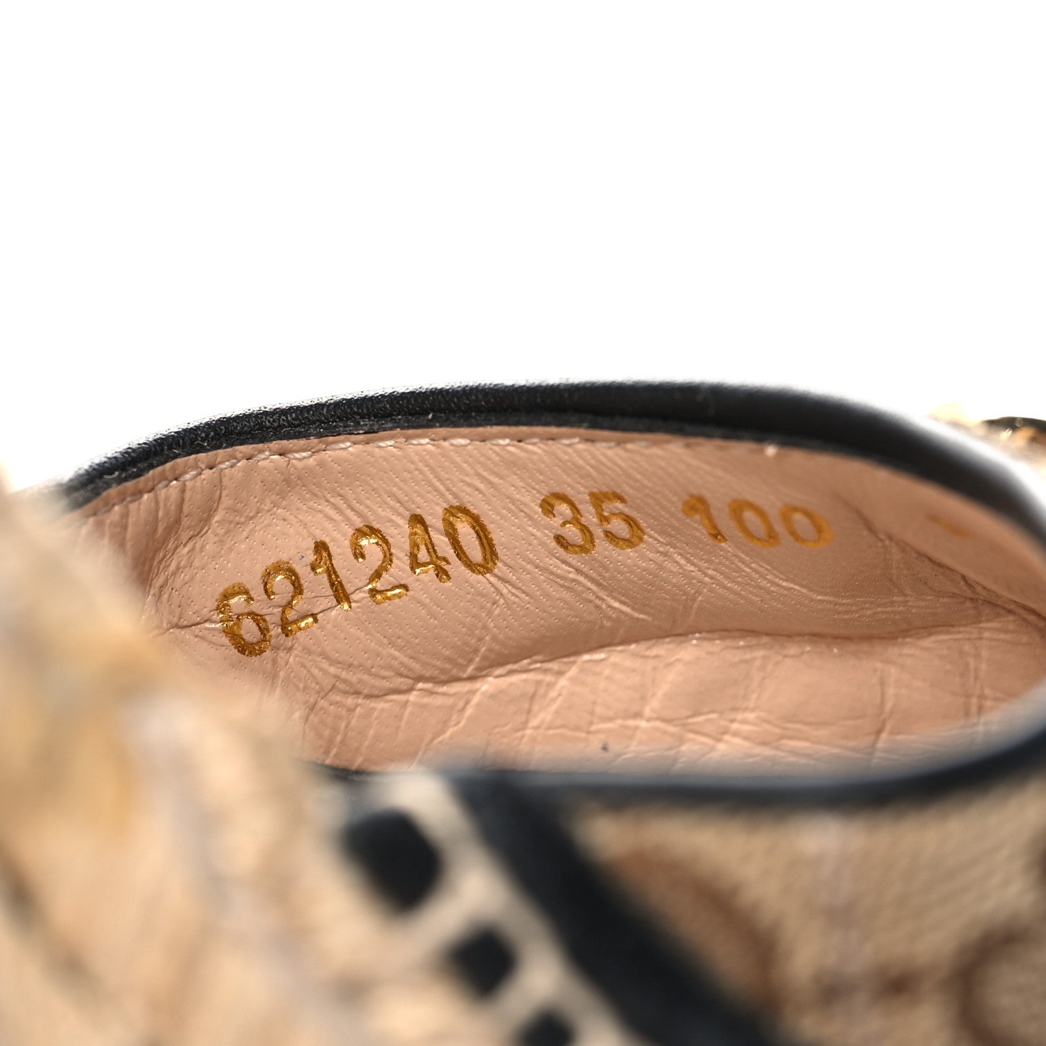 Gucci Monogram Matelasse GG Marmont Ankle Wrap Platform 35/120mm Espadrille Wedges 35 Beige Ebony Black Sand Storm 7 of 10