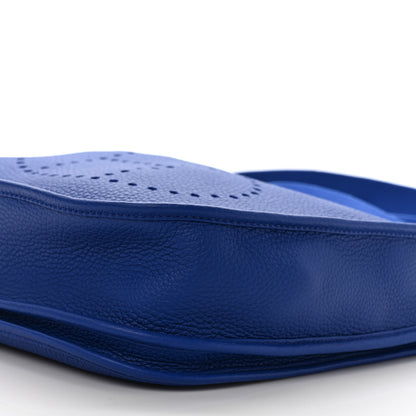 Hermes Taurillon Clemence Evelyne III PM Bleu Royal 8 of 9