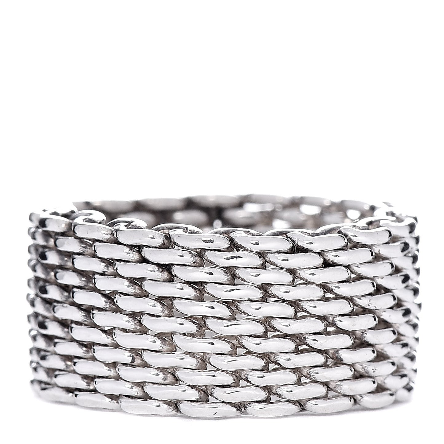 Sterling Silver Mesh Somerset Ring 52 6
